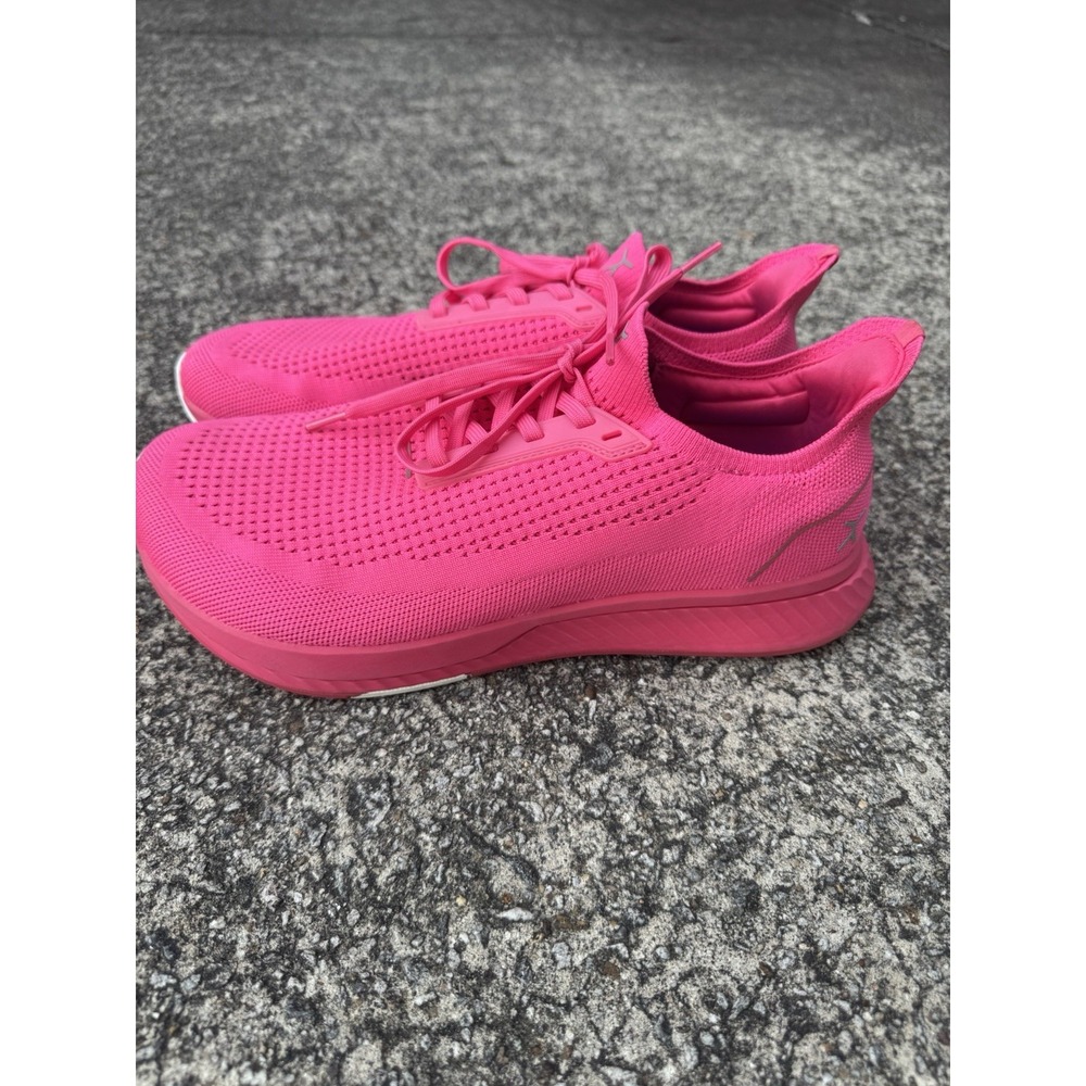 Flux Adapt Runner Ruby Mens 9.5 Womens 11 Neon Pink Running Athletic Knit Shoes - Picture 3 of 9